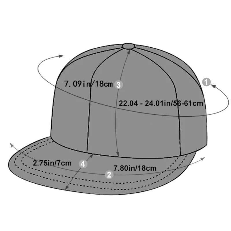 Unisex Gothic Alphabet Embroidery Hip-hop Hats Outdoor Adjustable Casual Baseball Caps Sunscreen Hat