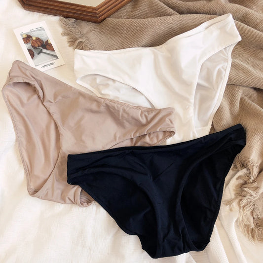 9 Color Women Seamless Panties Sexy Low Waist Milk Silk Comfort Breathable Briefs Buttock Cover Basic Shorts Ladies Lingerie