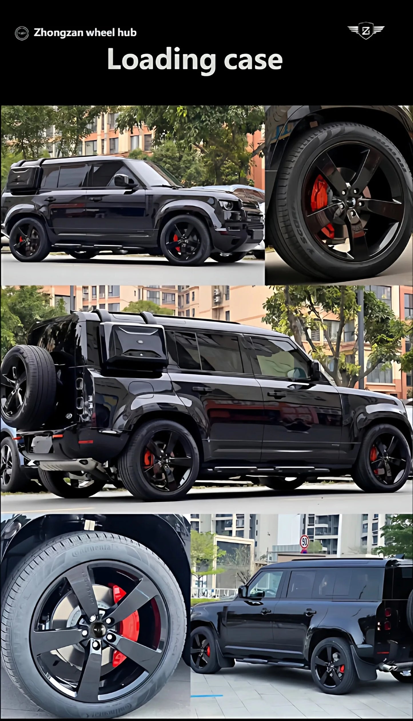 Zhongzan Forged Wheel Hubs For Land roverDefender 007 Series Customized Accept Alloy Car Rims 20 21 22 23 Inch lightweight