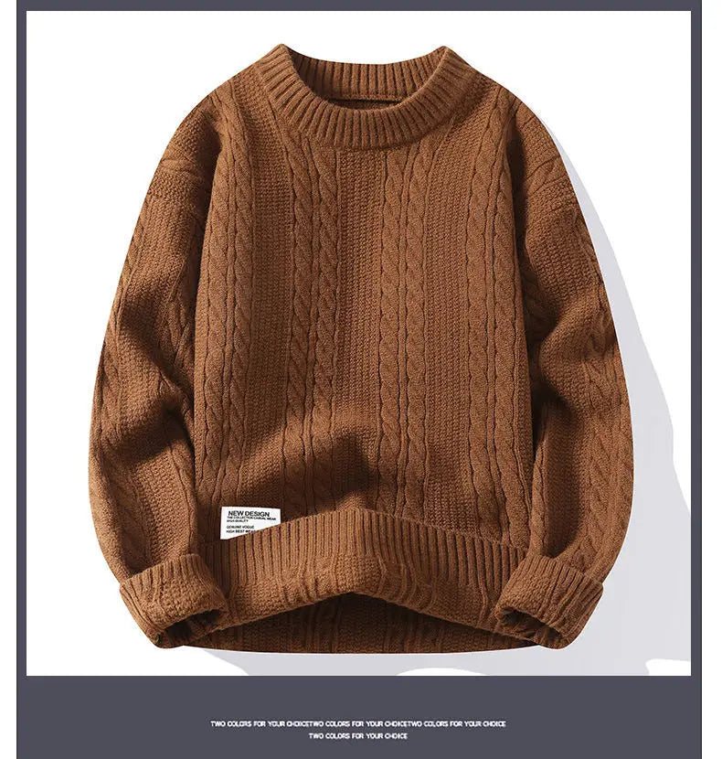 New Spring Men O-neck Sweaters Knitted Pullovers Man Outwear Loose Casual Sweaters Good Quality Male Streetwear Pullovers 4XL