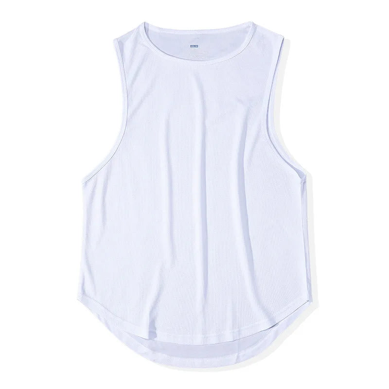 Men's Gym Tank Top Fitness Sleeveless Running Sports T-Shirt Men Quick-drying Training Bodybuilding Gym T-Shirt Men Male Vest