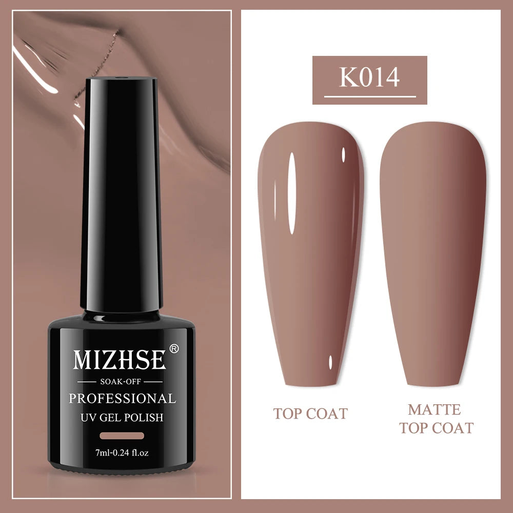 MIZHSE 7ML Reflective Top Coat Gel Nail Polish Shiny Glitter Vernis Semi Permanent Varnish Nail Gel Polish for Manicure Nail Art