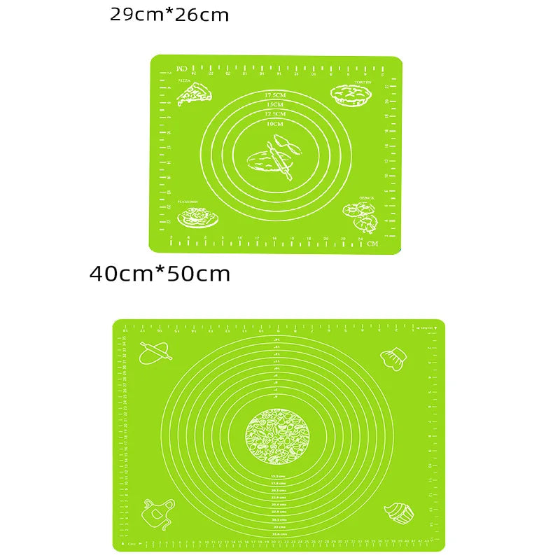 FAIS DU Reusable Non-Stick Silicone Baking Mat for Pastry Rolling with Measurements, Liner Heat Resistant Table Placemat Pad