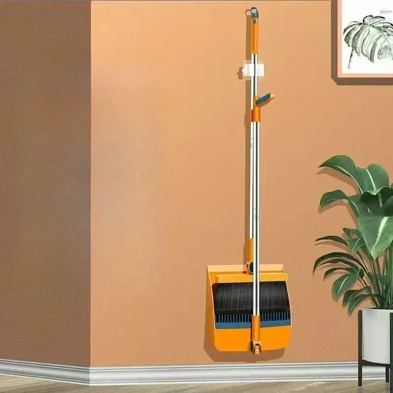Broom Set Household  Broom Dustpan Set Brush Head Sweeping Folding Garbage Shovel Broom
