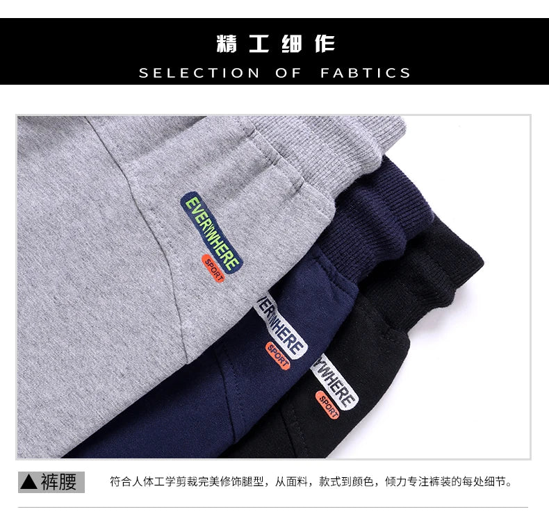 Long Three Quarter Men's Shorts Cotton Elastic Summer Bermuda Male 3/4 Calf Big Size Plus Large 6XL 7XL 8XL 9XL Cuff Below Knee