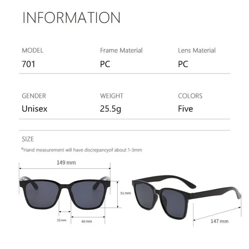 Retro Classic Vintage Square Sunglasses Women Oversized Sunglasses Women Men Retro Leopard Luxury Sun Glasses UV400 Glasses