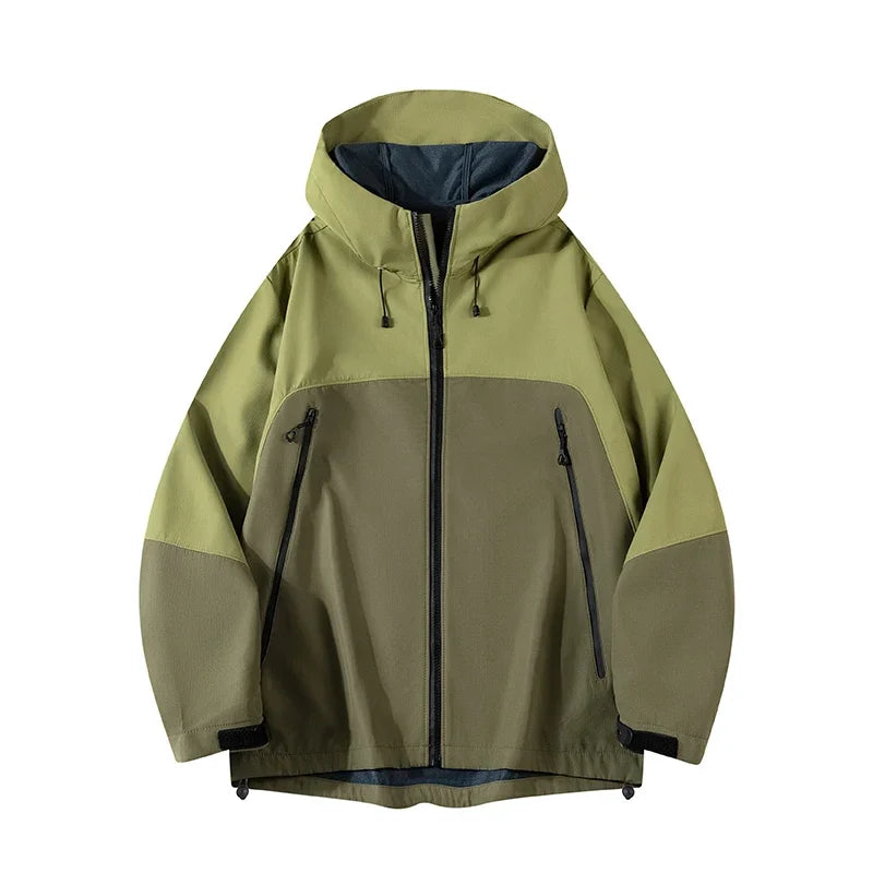 New Men Outdoor Jackets Men Spring Casual Hooded Jacket Coats Mens Autumn Waterproof Fashion Brand Windbreaker Jackets Male 3XL