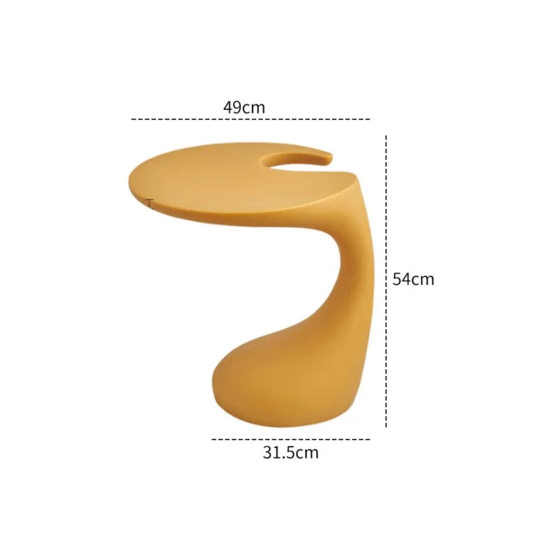 Realife Light Luxury High-end Creative Bedside Table Shelf Sofa Edge Table Living Room Mobile Black Minimalist Coffee Table 2025