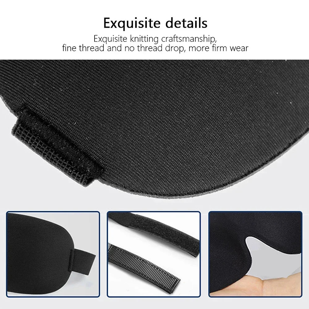 Eye Mask for Sleeping 3D Contoured Cup Blindfold Concave Molded Night Sleep Face Masks Block Out Light with Women Men Eyepatch