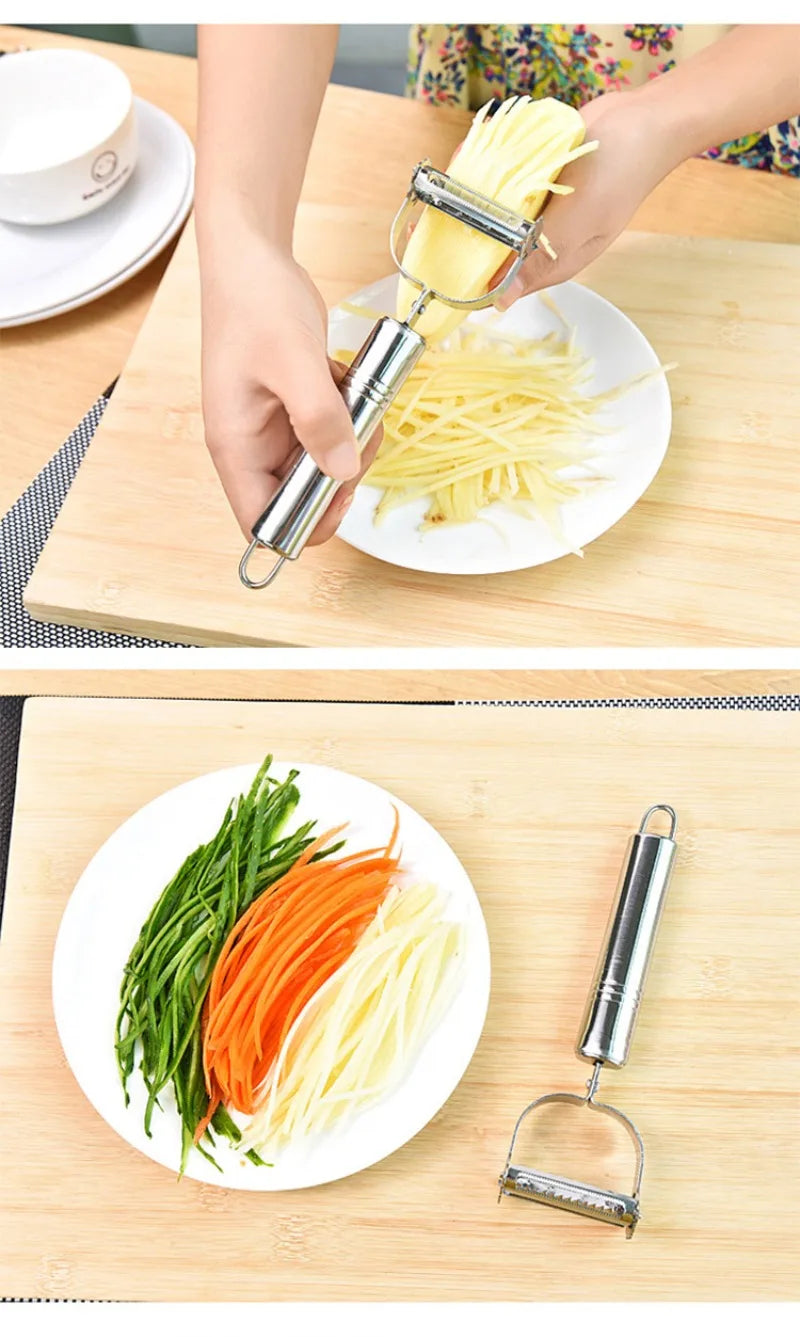 High Quality Stainless Steel Peeler Multifu Fruit Vegetable Peeler Home Kitchen Potato Fruit Manual Peeler Gadgets Wholesale