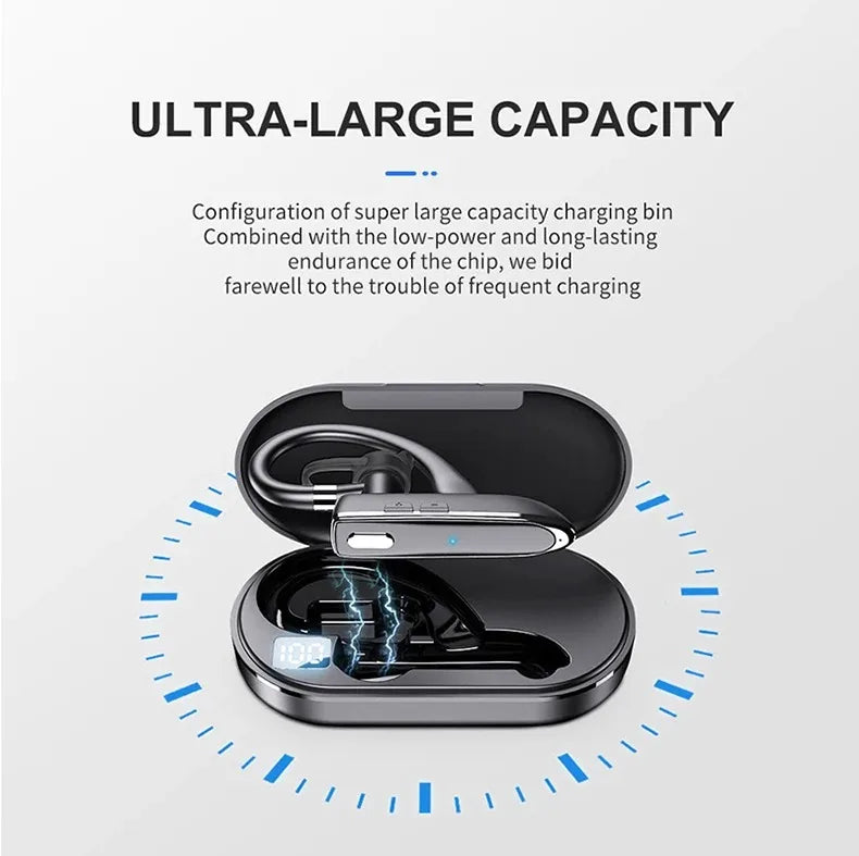Wireless Bluetooth Headphones With Microphon Earphone ENC Noise Cancelling Handsfree Talking Headset Busines Auriculares Driving