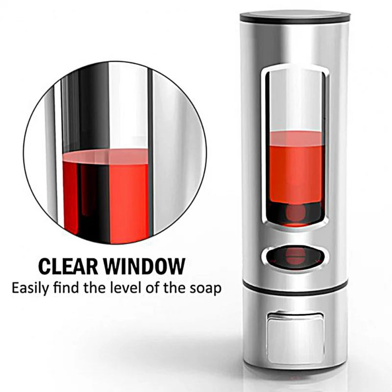 Lamgool Single/double Soap Dispenser Wall-Mount Shower Bath Shampoo Dispenser Liquid Soap Container Bathroom Accessories