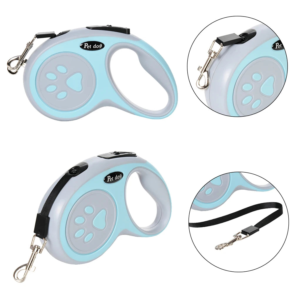3m 5m Retractable Dog Leash For Small Big Dogs Cat Strong Nylon Extendable Pet Leash Adjustable Puppy Roulette Outdoor Supplies