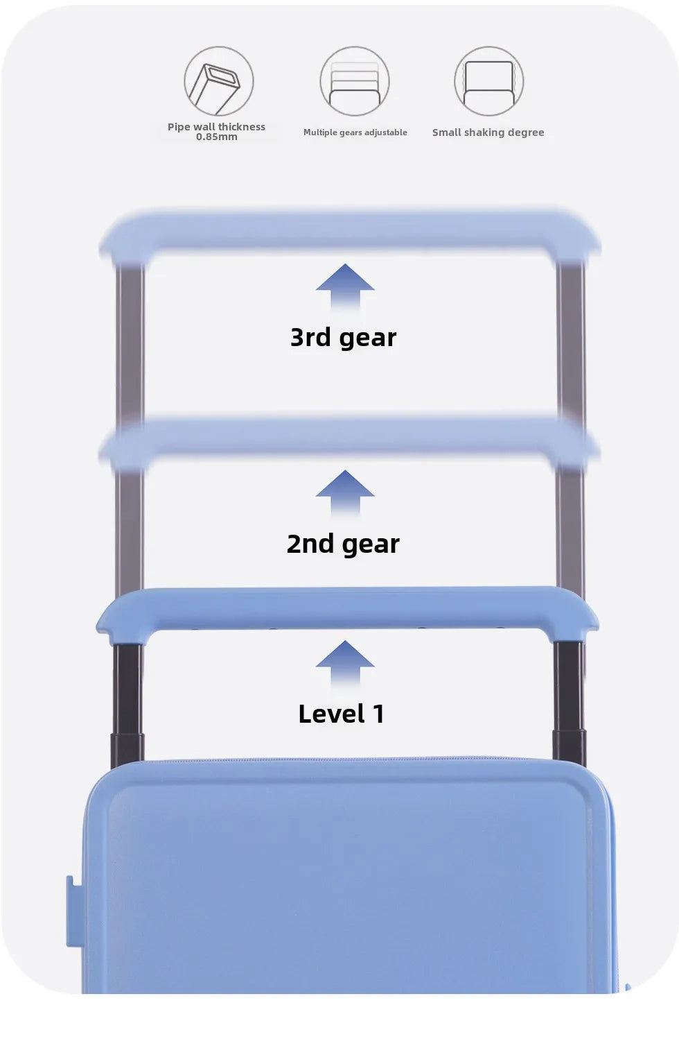 Wide Handle Front Opening Luggage Travel Bags Password Boarding Case 2025 Large Capacity Zipper Rolling Luggage Case