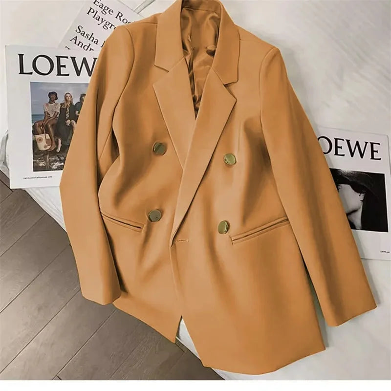 2025 Fashion New Women Suit Coat Elegant Casual Blazer Jacket Spring Autumn Office Ladies Clothing Basic Coat  Female Jacket