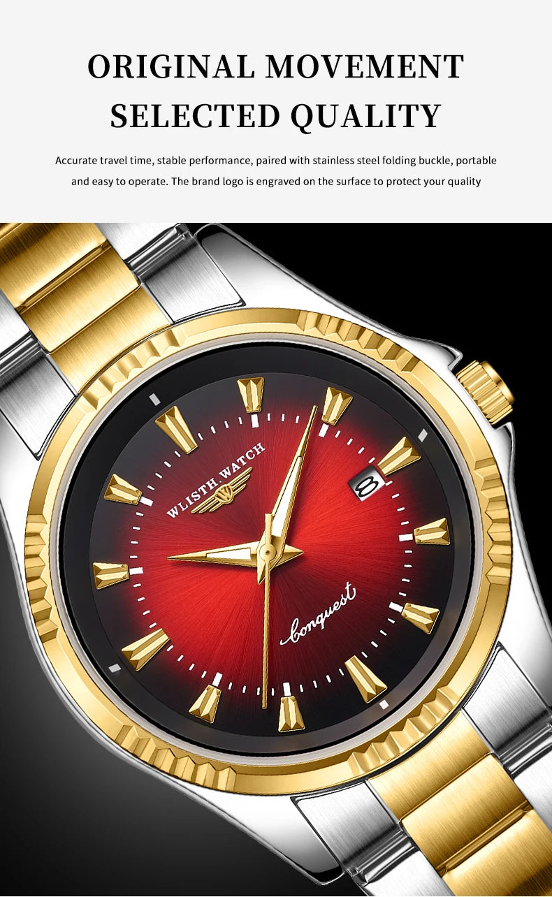 High end business men's quartz watch, fashionable and versatile watch, Valentine's Day gift for boyfriend
