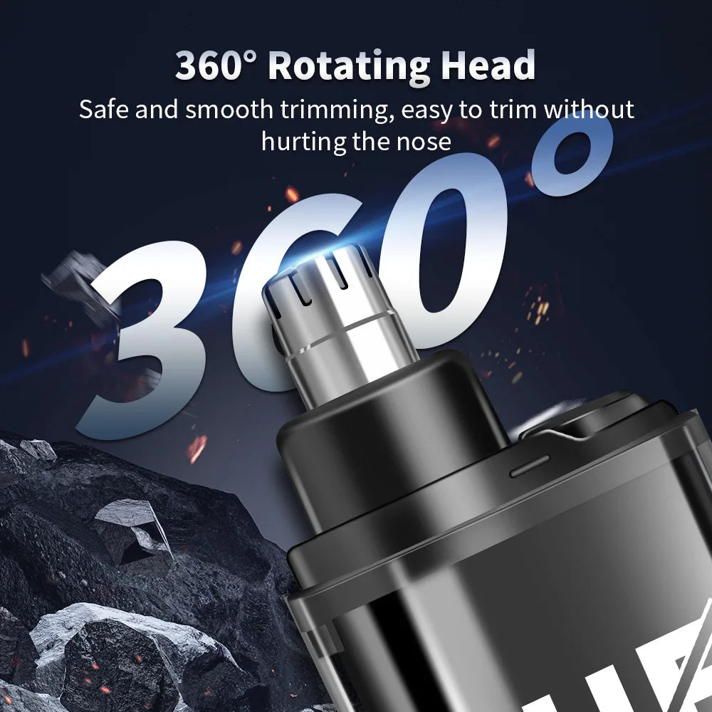 HIENA Electric Nose Hair Trimmer 5V1A Rechargeable Mini Pocket Nose Ear Hair Shaving Eyebrow Trimmer Clipper Wet and Dry Haircut