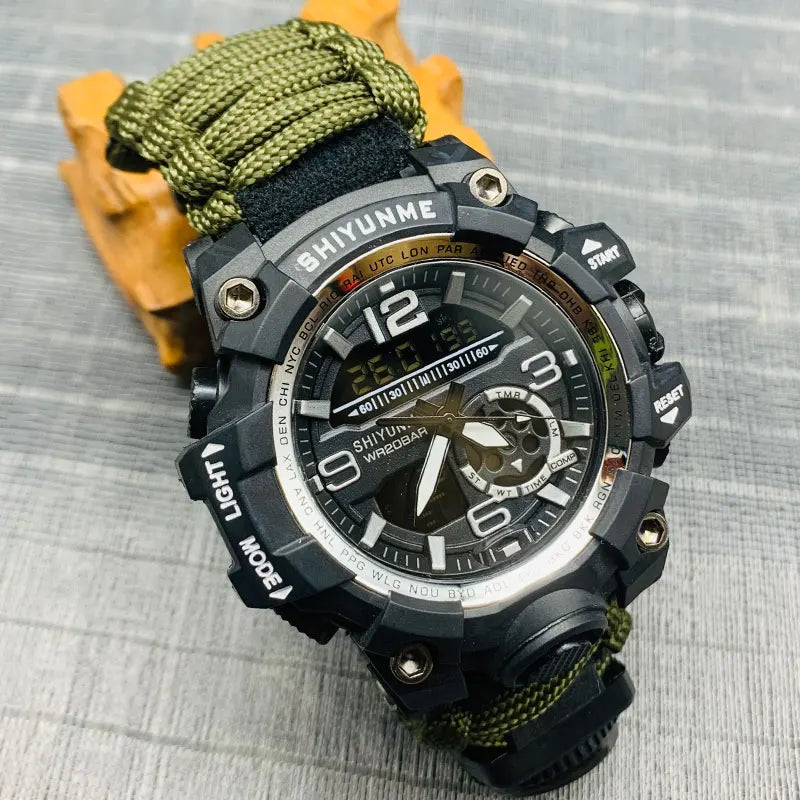 SHIYUNME G Style Military Sports Digital Watches Compass Outdoor Survival Multi-function Waterproof Mens Watch Relogio Masculino