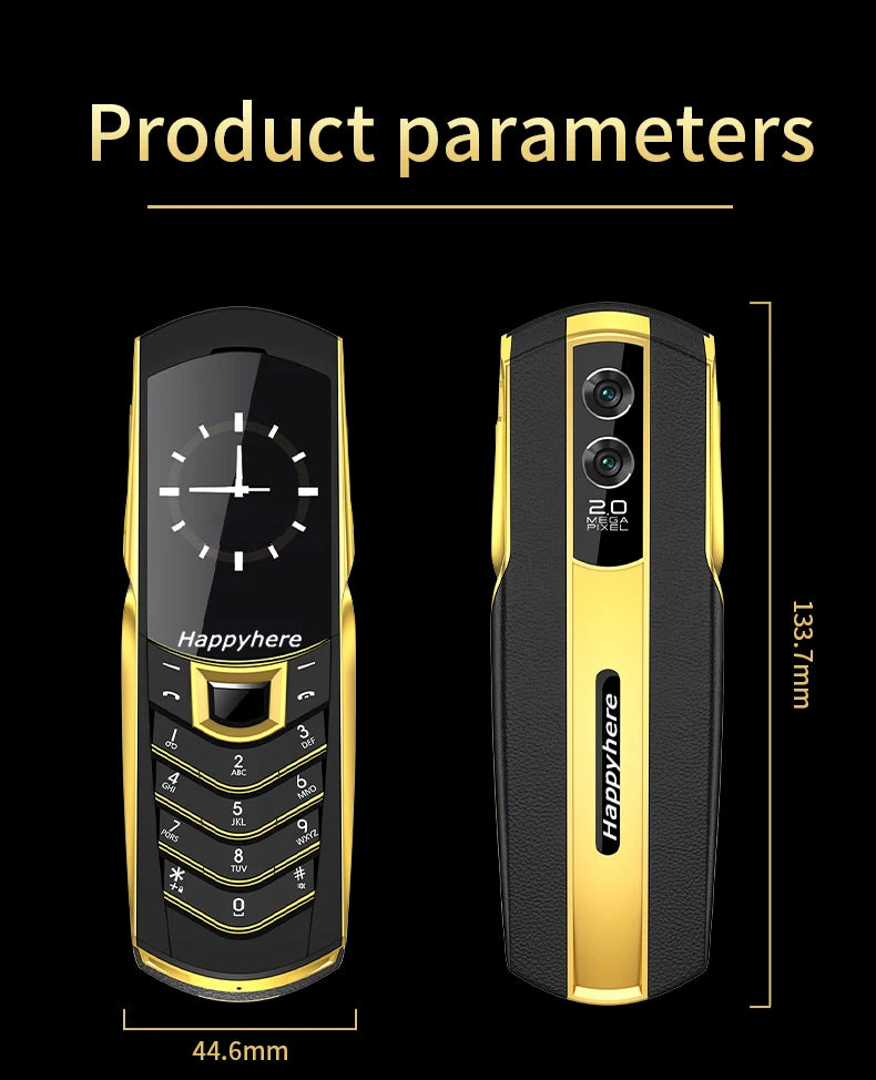 New Unlock V8 Bar Luxury Metal Handmade Phone Quad band Dual Sim Leather case Bluetooth FM Radio Push-button mobile phone