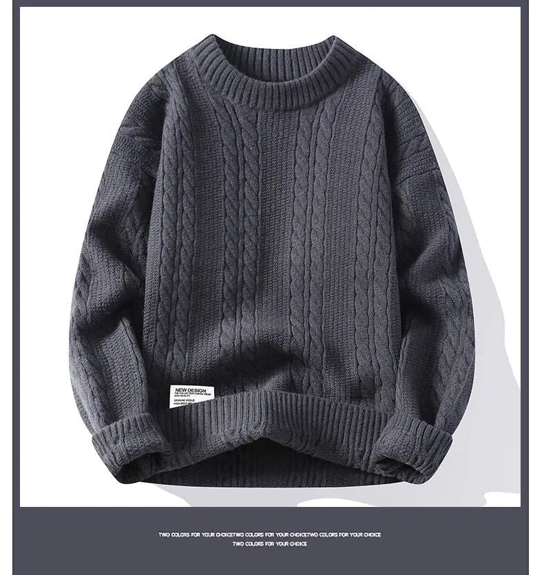 New Spring Men O-neck Sweaters Knitted Pullovers Man Outwear Loose Casual Sweaters Good Quality Male Streetwear Pullovers 4XL