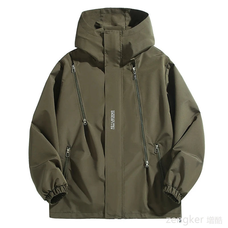 Big size Outdoor Charge Coat Men Spring and Autumn Plus Size  Waterproof Windproof Jacket 190kg 12xl 11XL coats men 10XL 9XL