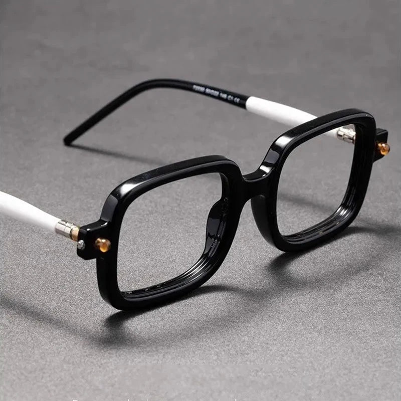 UVLAIK Myopia Optical Glasses Frame Men Women Retro Square Sunglasses Fashion Anti Blue Light Computer Goggles Eyglasses