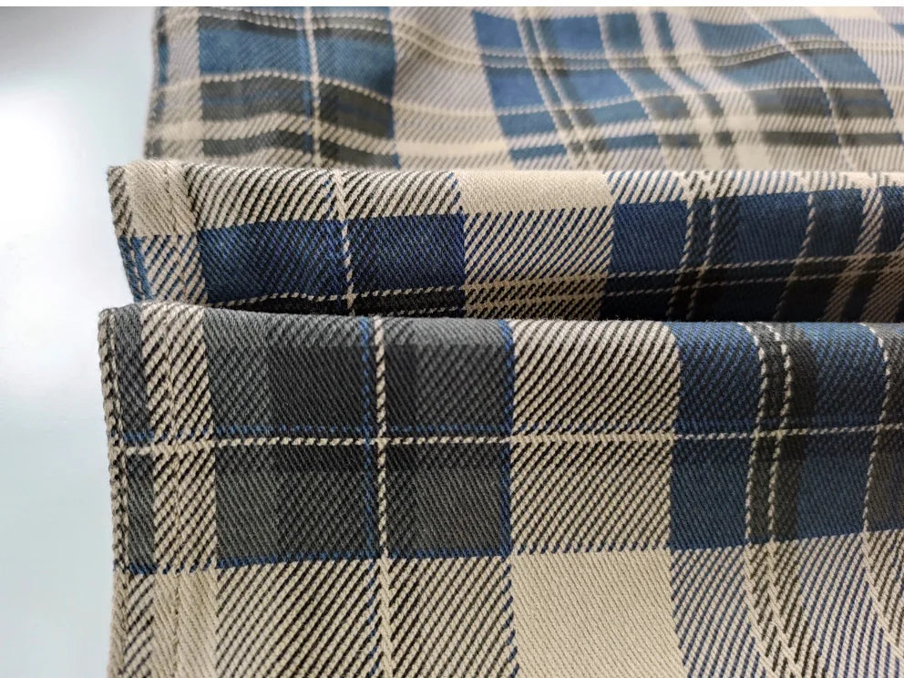 Spring and autumn new cotton washed male casual plaid shirt male thick long-sleeved shirt coat