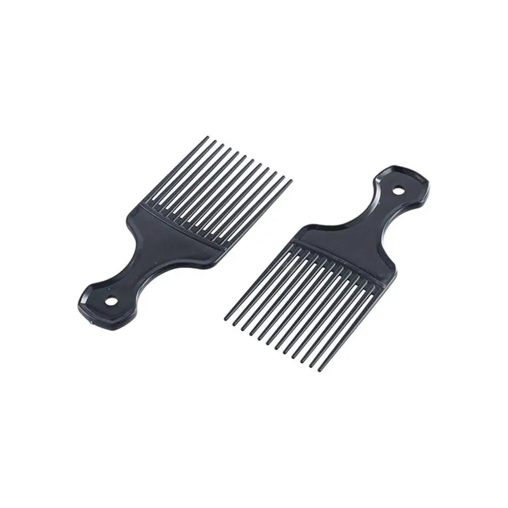 Hair Styling Tools Plastic Fork Hairbrush Black Wide Teeth Insert Hair Combs Professional Anti-Static Pick Comb Women/Men