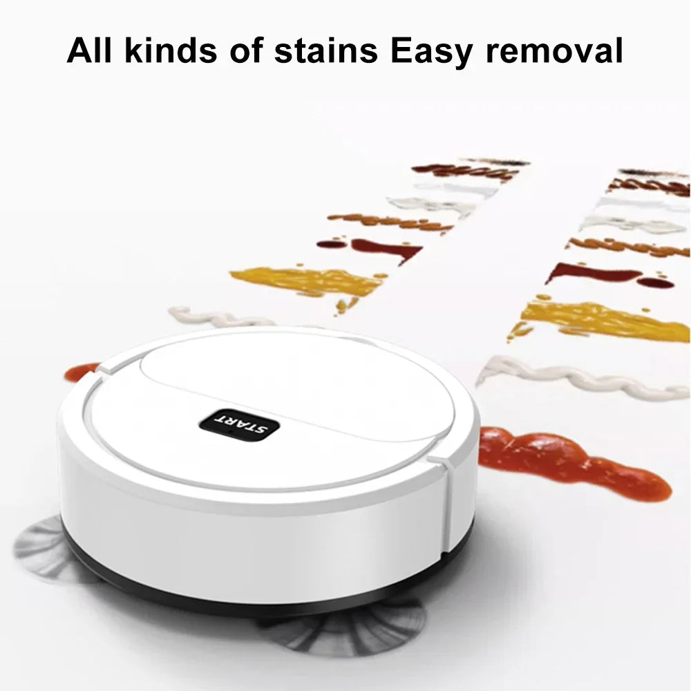 3 in 1 Smart Robot Vacuum and Mop with Strong Suction Auto Sweeping for Home Cleaning
