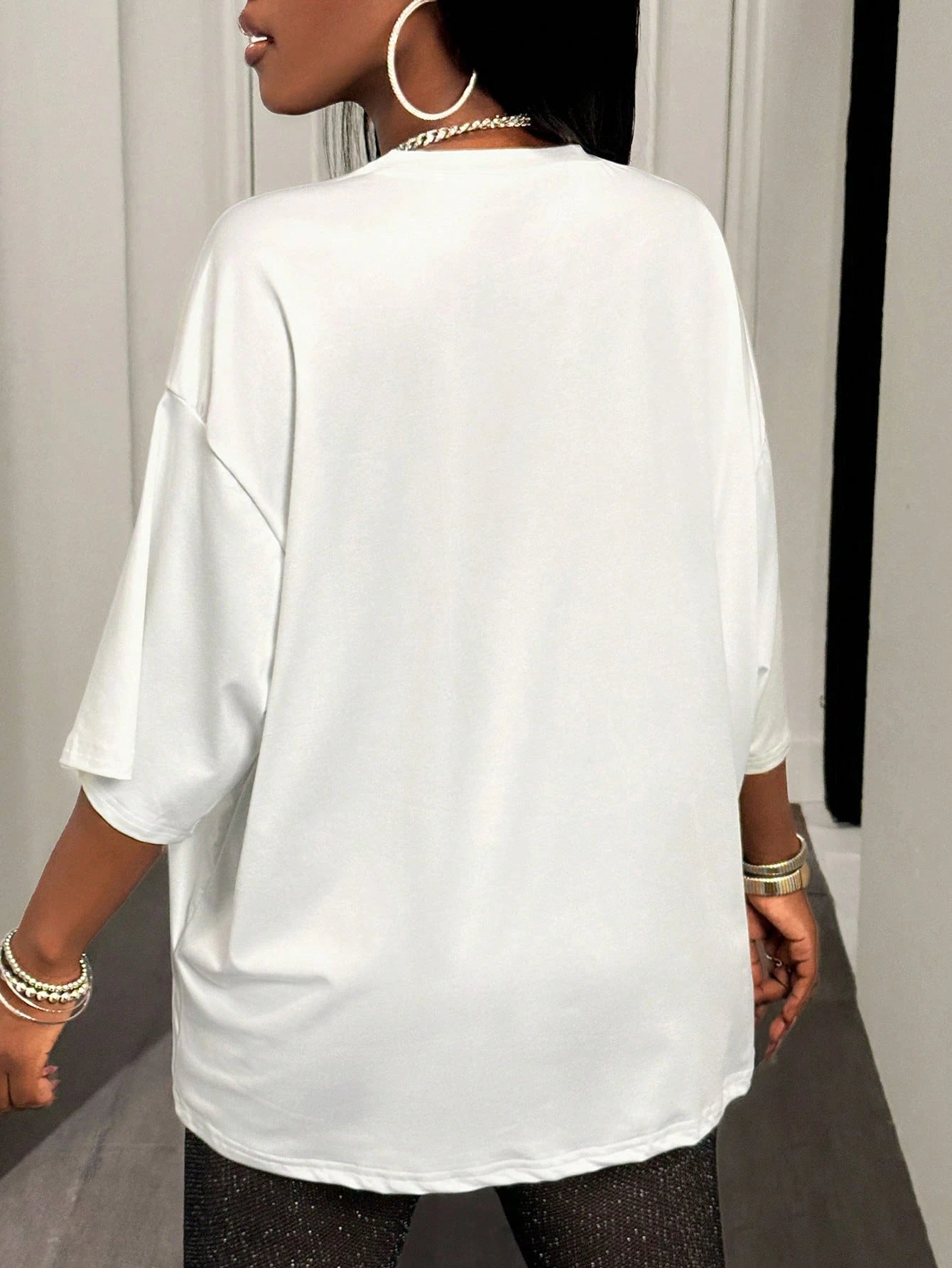 BamGleam Oversized T-shirt Loose Casual Hip-Hop Style Graphic Printed Women T-Shirt Summer Fashion Y2k Ladies Clothes Female Tee
