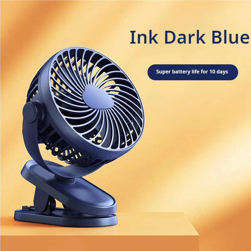 2024 Clip Fan Mini Fan Silent Portable Dormitory USB Dual Electric Long Life Desktop Fan Cooling Appliances Adjustable