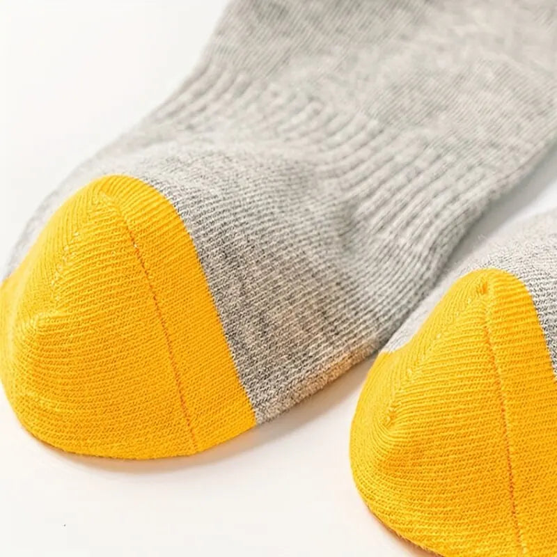 5pairs/set Men's Breathable Casual Sports Socks Quarter Socks For All Seasons