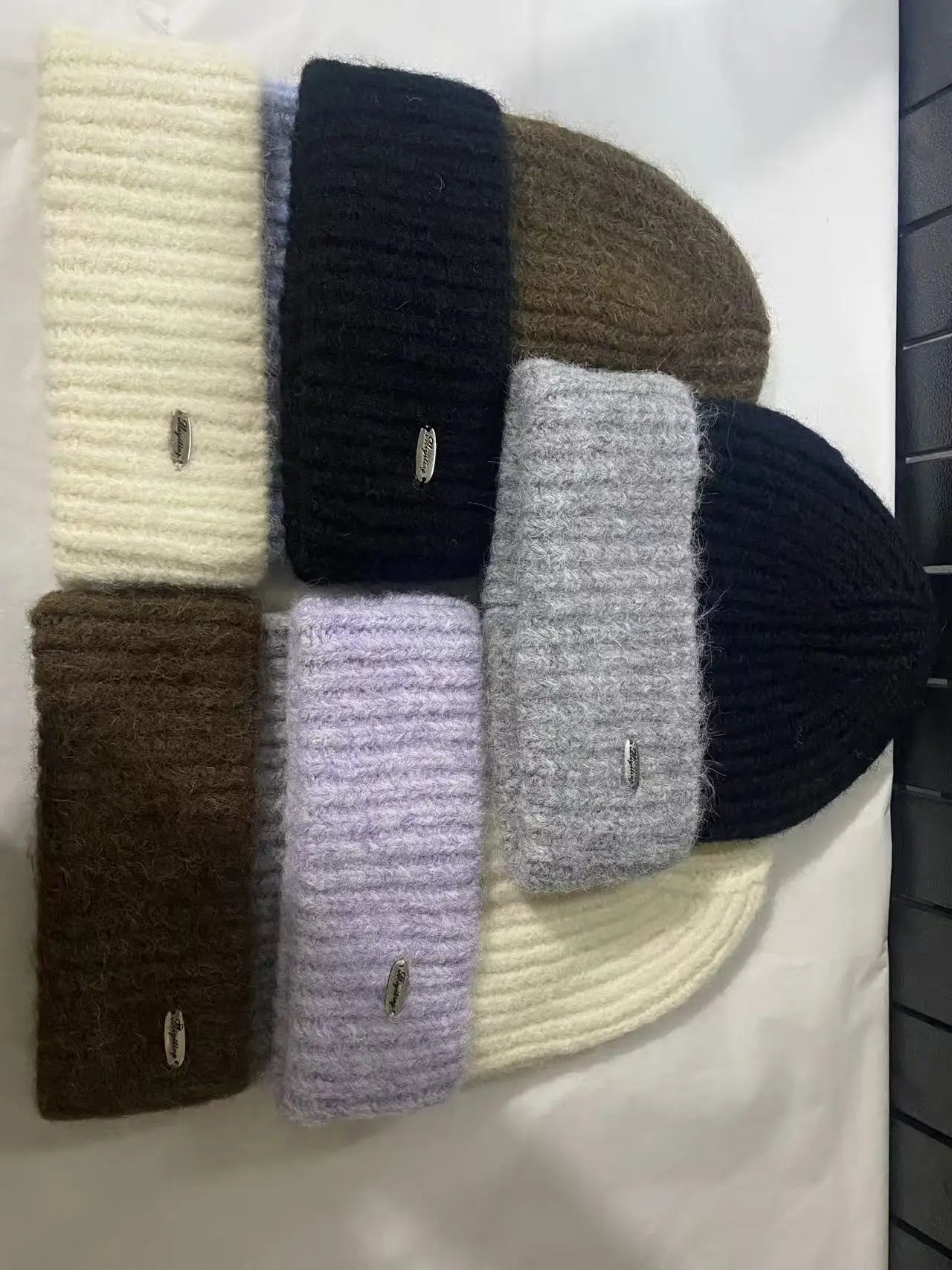 Korean wool hat men's autumn and winter 2025 new thickened warm headgear big head circumference showing small face knitted hat