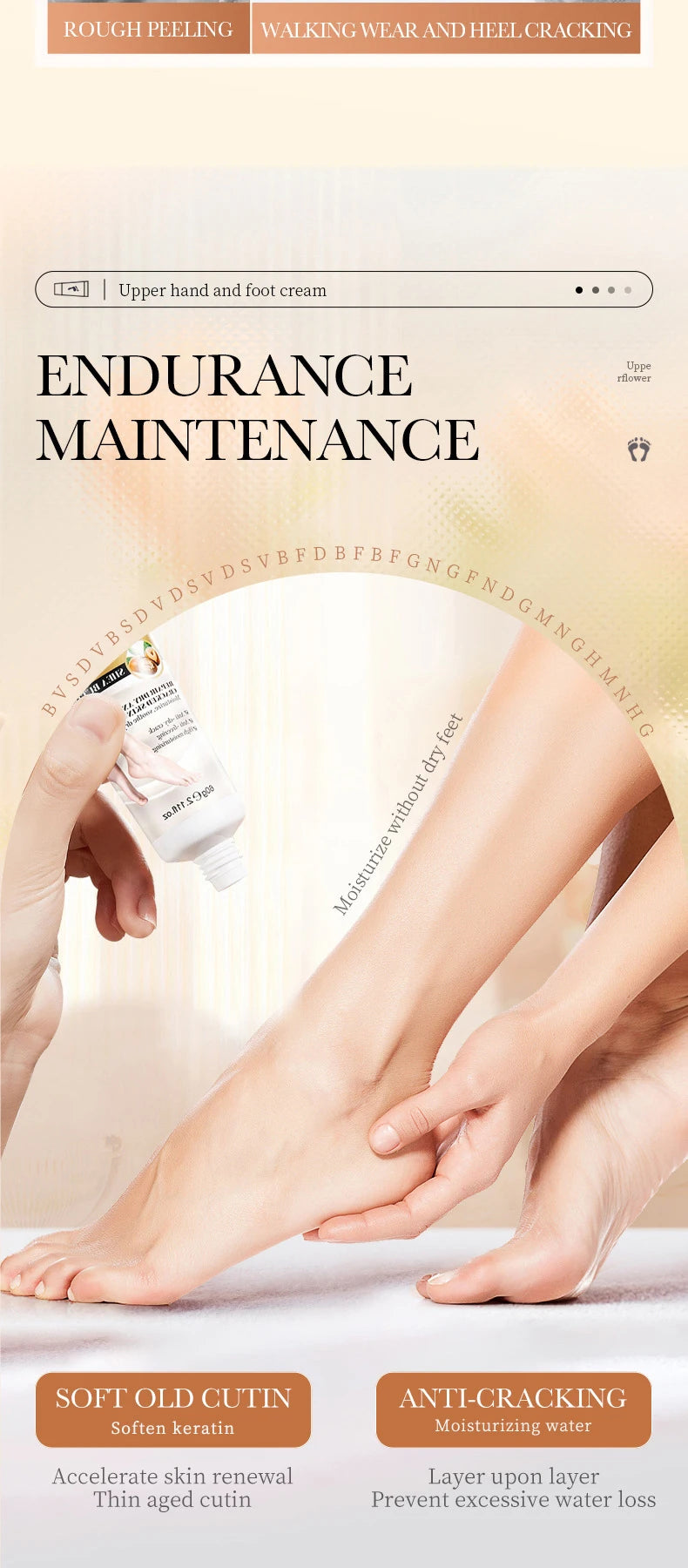 3pcs SADOER Anti Crack Hand Foot Cream Anti-Drying Heel Cracked Repair Feet Mask Removal Dead Skin Moisturizing Feet Care