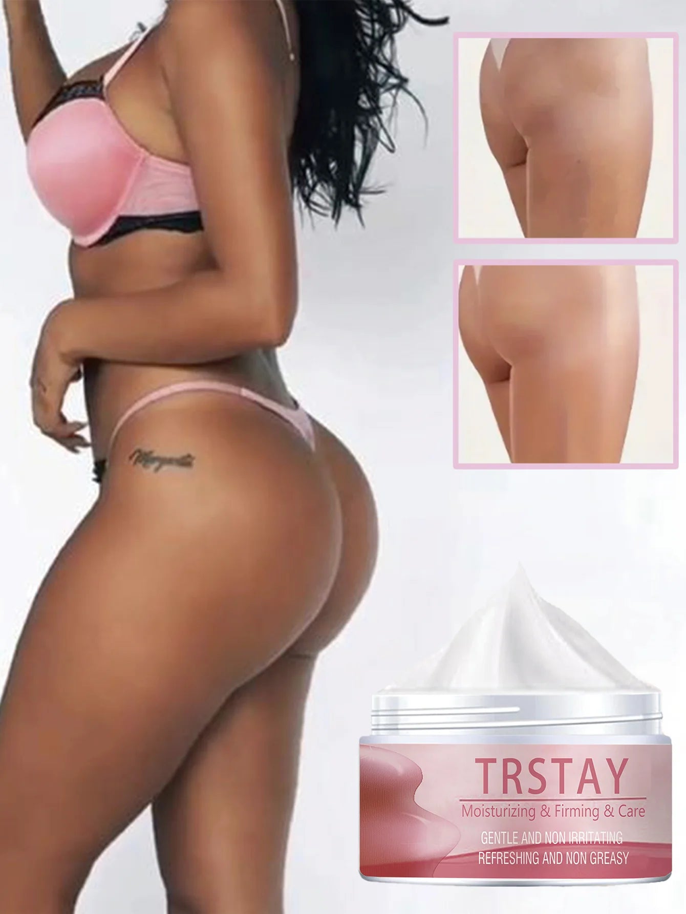 Body cream moisturizes, tightens and cares gently without irritation, refreshing and greasy, suitable for daily use