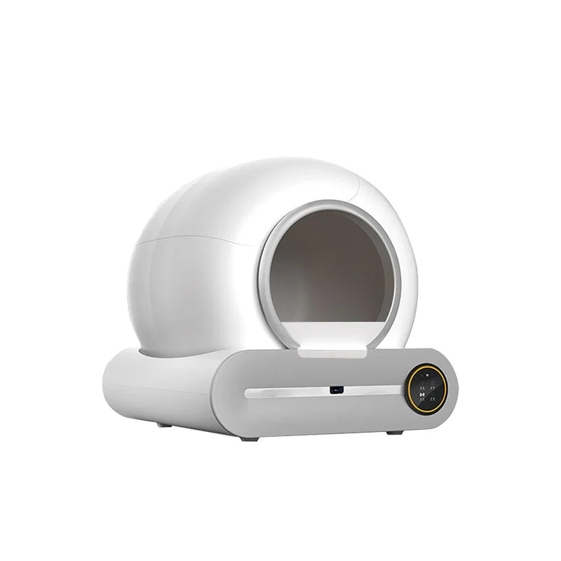 Booteely 65L Automatic Smart Cat Litter Box Self Cleaning Fully Enclosed Cat Litter Box Pet Toilet Litter Tray English versions