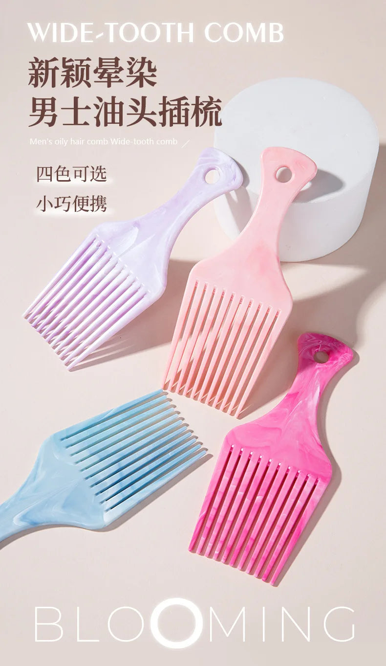 Professional Barber Hair Styling Afro Comb Hairdressing Curly Hair Pick Tools Suitable for Natural Curly Hair Расческа Для Волос