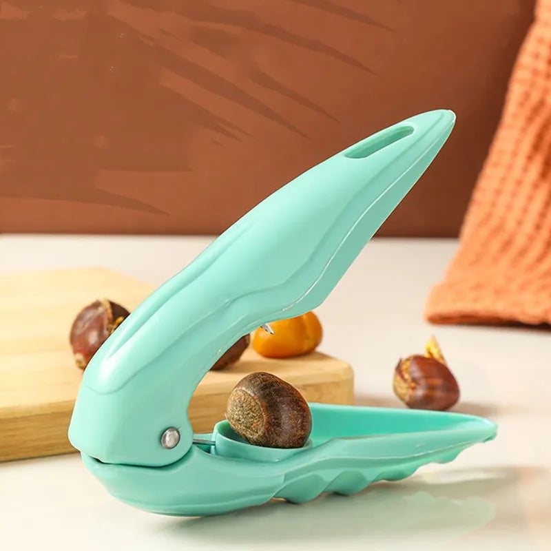 Stainless Steel Chestnut Clip Machine Nutcracker Opener Tool Nuts Walnut Cut Sheller Chestnut Shelling Cutter Kitchen Gadgets