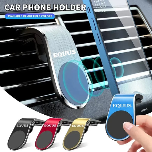 360° Metal Magnet Phone Stand Car Phone Holder Metal Holder Air Vent Clip For Hyundai Equus anti slip holder Auto Accessories