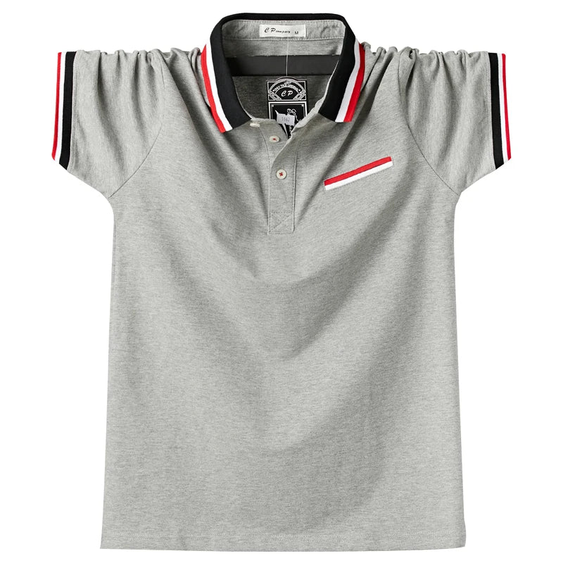 Plus Size 6XL Men Polo Shirt Cotton Shirt Men Camiseta Mens Shirt Polo for Men 2025 Tshirt for Men Top Tees for Men New Fashion