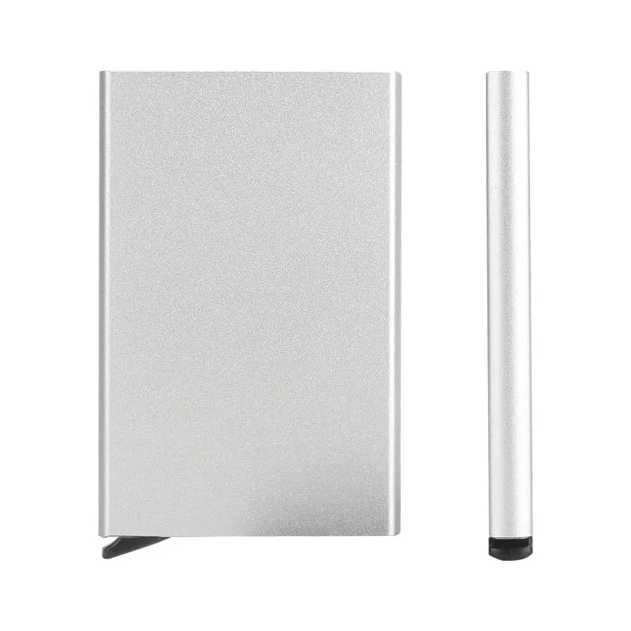Rfid Smart Wallet Card Holder Metal Thin Slim Men Women Wallets Pop Up Minimalist Wallet Small Black Purse Vallet Walets for Men