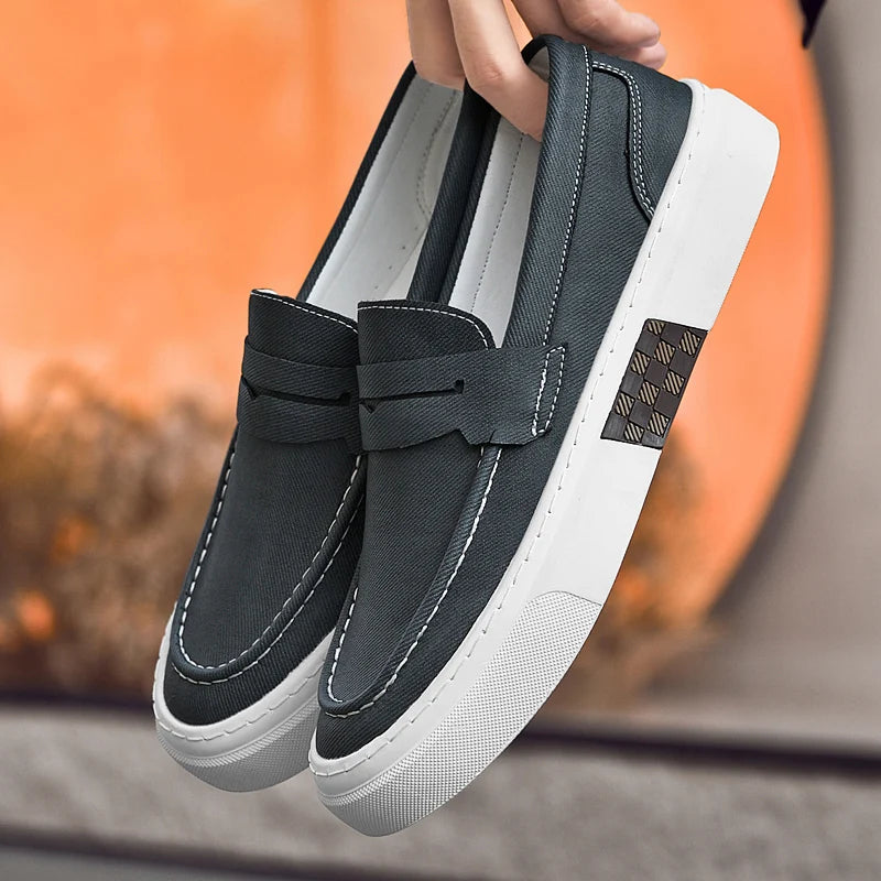 Designer Brand Men's Loafers Green Casual Shoes Men's Lightweight Soft Soled Walking Flat Shoes Brown Luxury Sneakers for Men