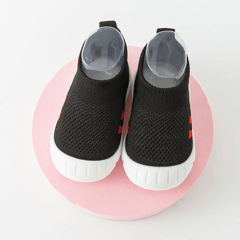 Classic Baby Toddler Shoes, Baby Shoes for Children Aged 1-3 Years Old, Boys and Girls, Spring and Autumn Shoes and Socks