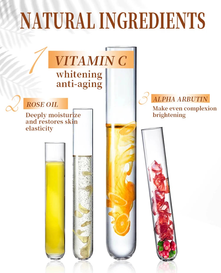 AILKE Vitamin C Whitening Kit For Women, Even Skin Tone, Clean Skin, Moisturizing, Anti Wrinkle & Aging, Glow Skin Set