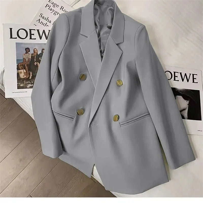 2025 Fashion New Women Suit Coat Elegant Casual Blazer Jacket Spring Autumn Office Ladies Clothing Basic Coat  Female Jacket