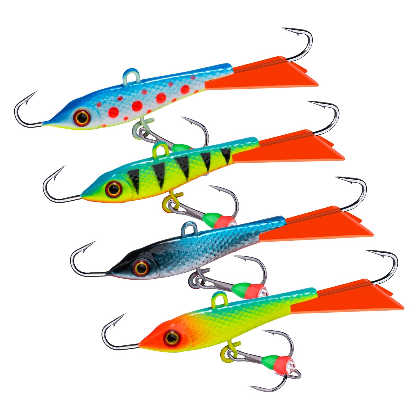 Goture 40mm 12g Winter Ice Fishing Lure Balancer 3D Eyes Jig Bait Artificial Hard Lure Jigging Balanced Fishing Bait Wobbler Set