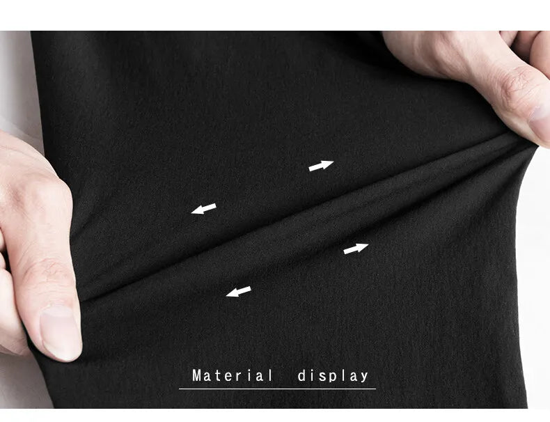 8XL 3/4 Length Men's Shorts Quick Drying Ice Silk Sport Shorts Summer Breeches Long Calf Bermuda Board Beach Elastic Big Size