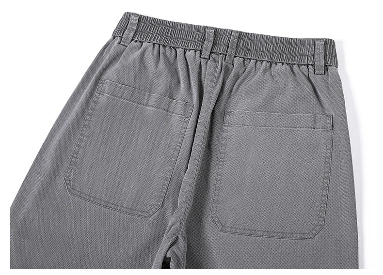 Summer Thin Casual Pants Men's Straight Wide Pants Brand Clothing Lyocell Stretch Loose Trousers Korean Trendy Man Clothing