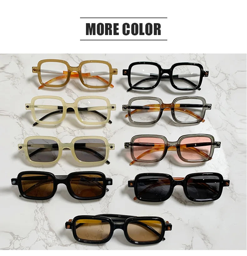 UVLAIK Myopia Optical Glasses Frame Men Women Retro Square Sunglasses Fashion Anti Blue Light Computer Goggles Eyglasses