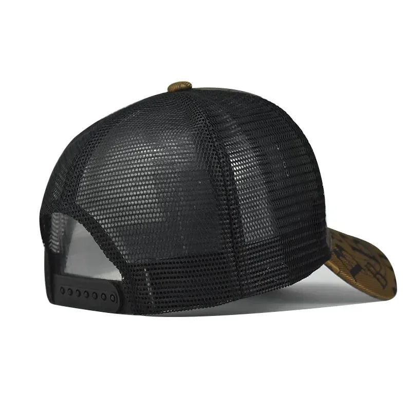 Fashion Designer Mesh Breathable Ponytail Rebound Hat Outdoor Casual Sun Protection Shade Cap Branded Baseball Cap